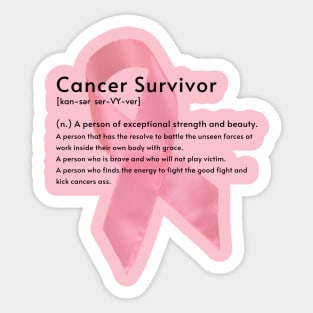 Cancer Survivor Definition Sticker